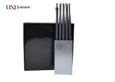 quality  10W Mobile Phone Signal Jammer 10 Omni Antennas GPS Signal Jammer With 8000mAh Battery factory
