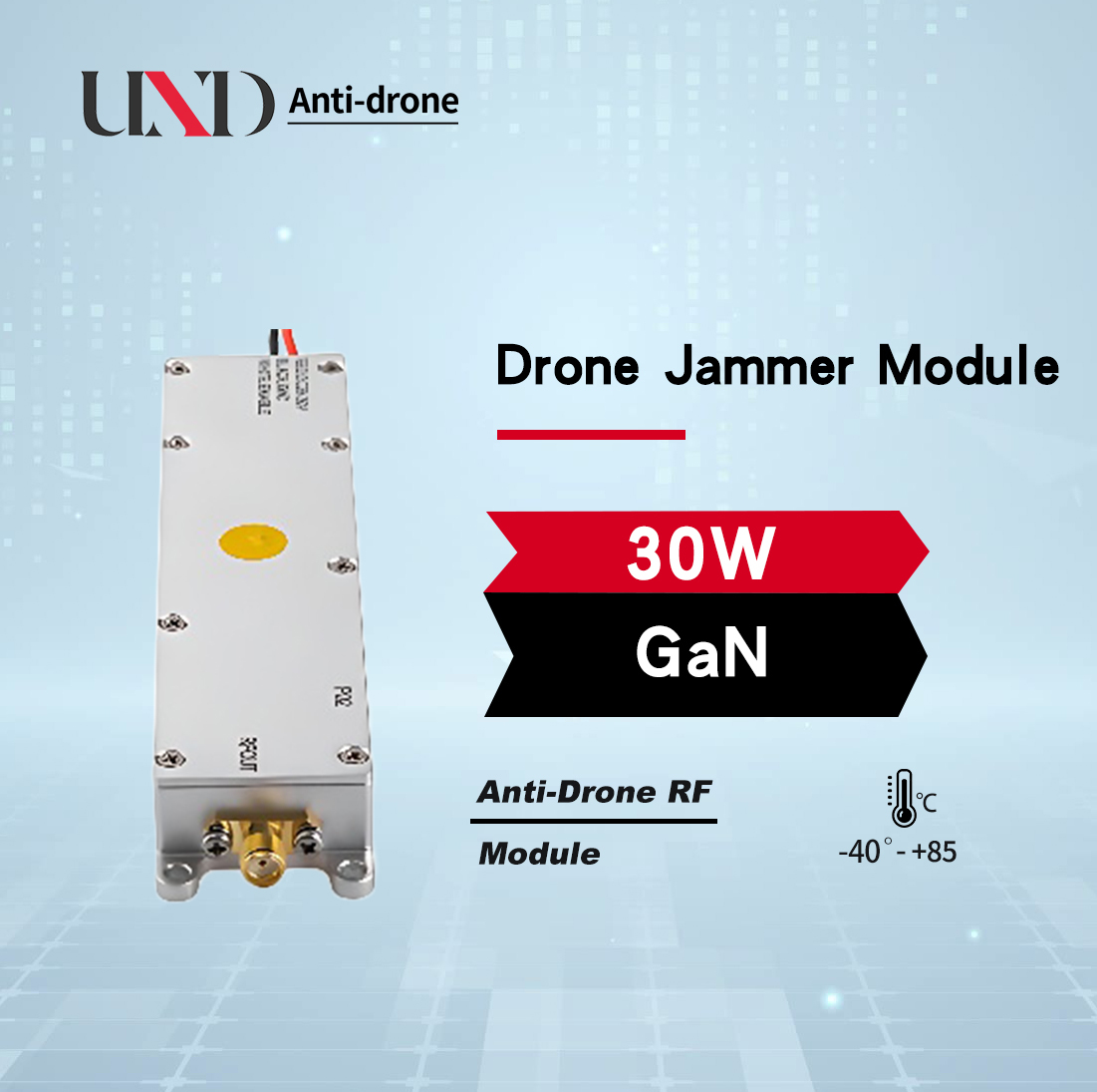 30W 700-1000MHz GaN Anti-Drone VCO Module Lora RF LDMOS UAV Suppression ...