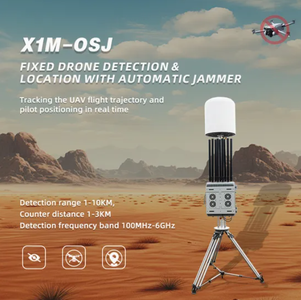 Drone detection jamming Portable Drone Jammer with 1-5 km Detection
