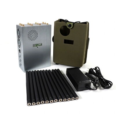 Portable Signal Jammer with 24W Output Power 24 Bands Coverage and 2-25m Jam Radius for WiFi GPS and Mobile Signals