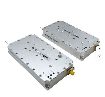 50W 6500-7200 MHz High-Power RF Amplifier Module with 24-28V and 132x53x17mm Size for Wireless & RF Applications