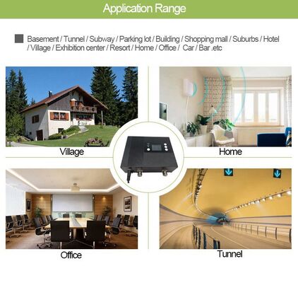 UND Customized Qua-band 20dBm Mobile Phone Signal Booster 500-1000sqm Coverage 70dB Gain CDMA800 PCS1900 WCDMA2100 Repeater