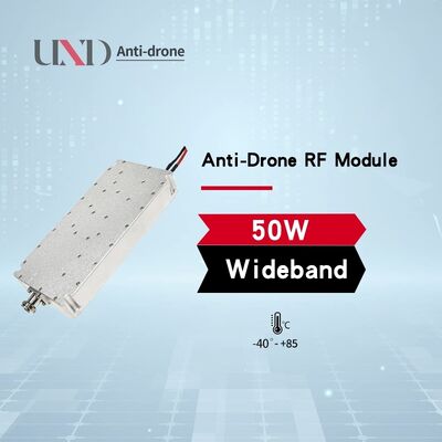 50W 2100-2700Mhz GaN Anti-Drone VCO Module Digital Lora Wireless RF UAV Suppression System FPV Counter Device Made of Metal