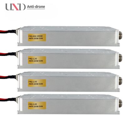 High Power 100W GaN Module 400-700MHz Digital LoRa 60kbps Data Rate Anti-Drone RF Power Amplifier for Security UAV Drone
