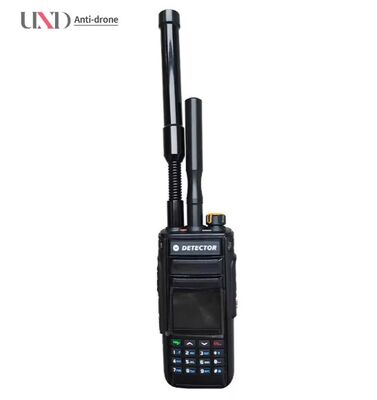 High Integration Handheld Drone Detector 1-2km Passive Detection 800-1500/2400-2485/5100-5950MHz Security Protection 4 Hours