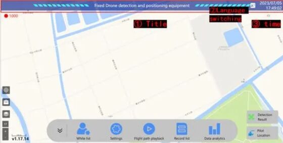 Automatic 100MHz-6000MHzCountermeasures  System Fixed Drone Signal Detection and Location Within 10 Km Security
