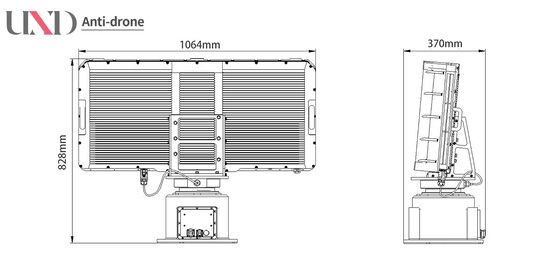 High Precision Air Surveillance Radar 5km Radar For Drone Detection