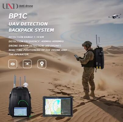 900MHz/1.2GHz/2.4GHz/5.2GHz/5.8GHz 1-10km Full-Band Durable Multi-Mode Positioning System Portable Back-Mounted Drone Detector