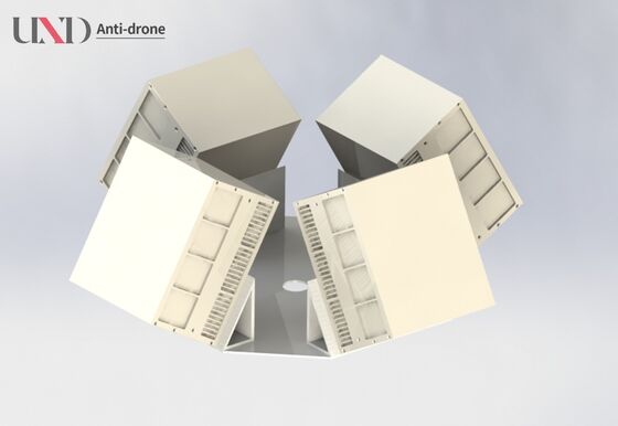 3km Phased Array Radar X Band Anti Drone Radar With 360 Degree Azimuth Coverage