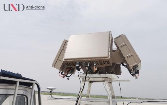 Four-Sided Ku Band Phased Array Radar with 1.5km Range and 360° Azimuth Coverage for Durable Drone Detection