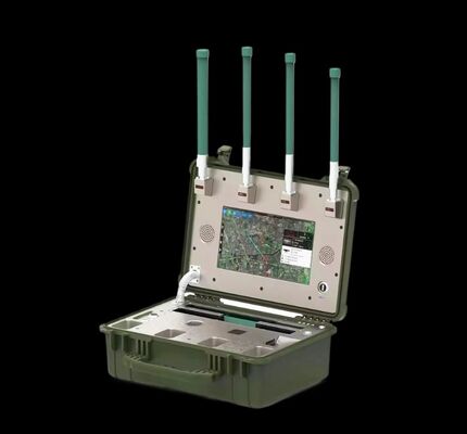 Portable UAV Blocker Anti-Drone Detector 5km Full Band 30MHz-6GHz Black White List Detection Features Remote Control >30 Drones