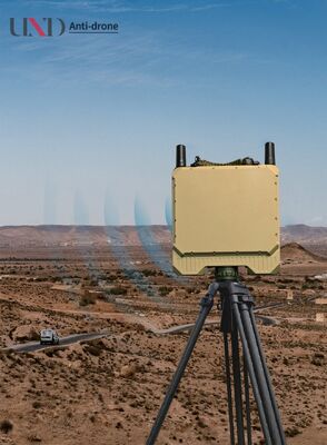 Portable Small Phased Array C-Band Digital Detection Radar System Built-in Power Supply 100m-3km Range >90 Azimuth Coverage