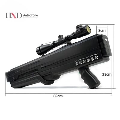 120W Portable Drone Signal Jammer 6 Band Anti UAV Jammer With 1km Jamming Range