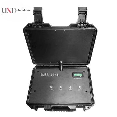 1.5km Range 60W Power Built-in Antenna Drone Signal Jammer UAV Jammer with Suitcase Design