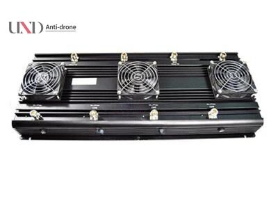 120W UAV Signal Jammer 6 Antennas Drone Frequency Jammers 300 - 600 Meters