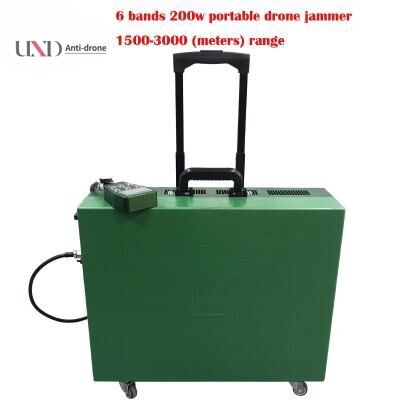 200W High Power 3km Distance Trailer Type Drone Signal Jammer UAV Jammer for DJI and Other Drones