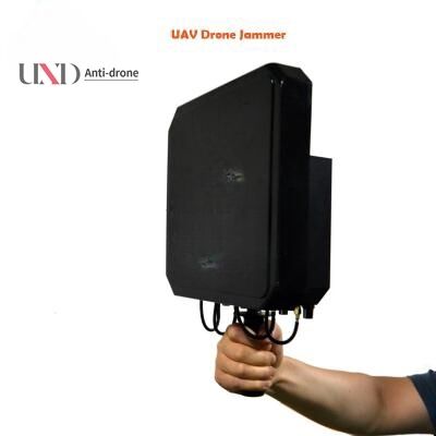 110V - 240V Handheld Signal Jammer 40W Portable UAV Jammer With 1200m Jamming Range
