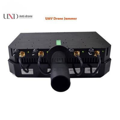 110V - 240V Handheld Signal Jammer 40W Portable UAV Jammer With 1200m Jamming Range