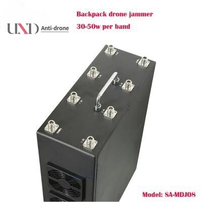 400W Power 8 Bands Drone Signal Jammer with Metal Case Backpack for UAV and Drone Blocking