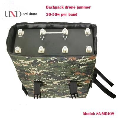 400W Power 8 Bands Drone Signal Jammer with Metal Case Backpack UAV Jammer