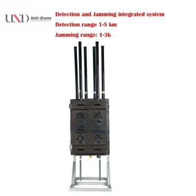 450W Power 8 Channels Drone Signal Jammer with 1-3km Jamming Range Anti-Drone Device