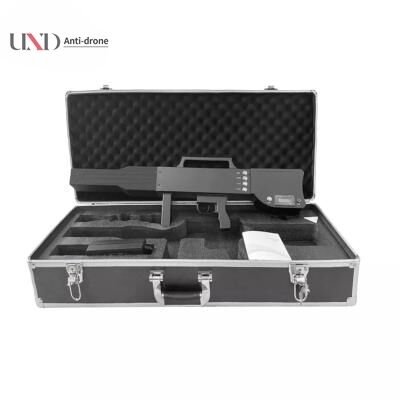Portable Gun Type Drone Signal Jammer with 1.2KM Distance and 100W Power for GPS 2.4G 5.8G GSM