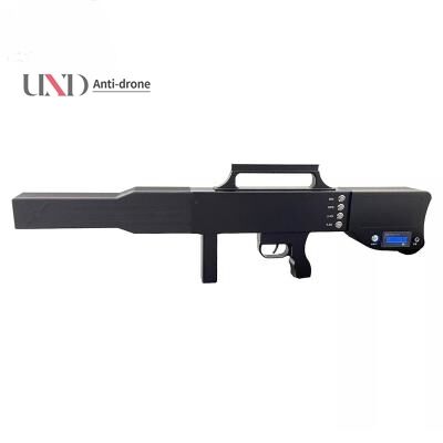 Portable Gun Type Drone Signal Jammer with 1.2KM Distance and 100W Power for GPS 2.4G 5.8G GSM