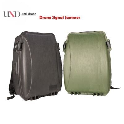 Backpack Drone Signal Jammer with 150W High Power 1.5km Jamming Range and Built-In Battery for UAV Blocking