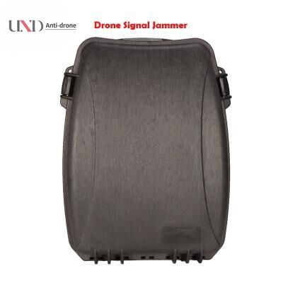 Backpack Drone Signal Jammer with 150W High Power 1.5km Jamming Range and Built-In Battery for UAV Blocking
