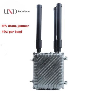 120W 3 Channels FPV Drone Jammer with 500-1000m Range Portable UAV Signal Blocker