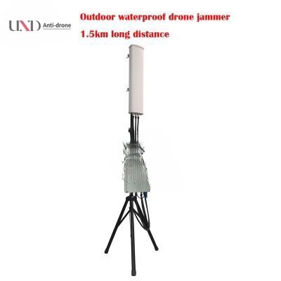 70w Powerful 1.5km Distance Outdoor Waterproof Drone Signal Jammer Anti UAV Jammer