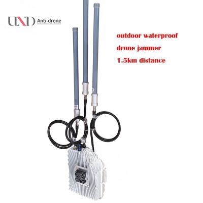 70w Powerful 1.5km Distance Outdoor Waterproof Drone Signal Jammer Anti UAV Jammer