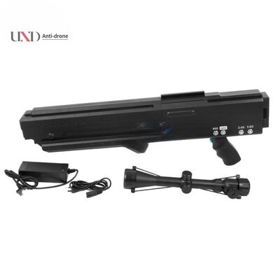Multi Band 1200m Handheld Signal Jammer Anti UAV Gun Drone High Power 125w