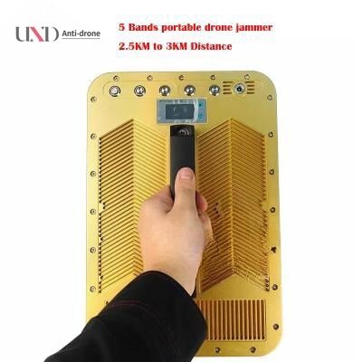 2500 Meters Range 5 Bands 135W Power Directional Shield Drone Signal Jammer UAV Blocker