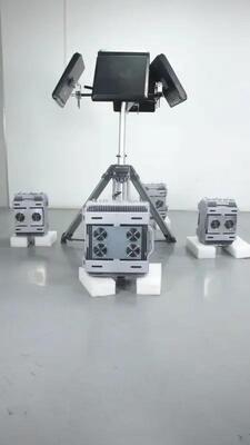 Outdoor Stationary  High Power Drone Jammer with 2000m Range and Multi-Directional Anti Drone Defense 300W