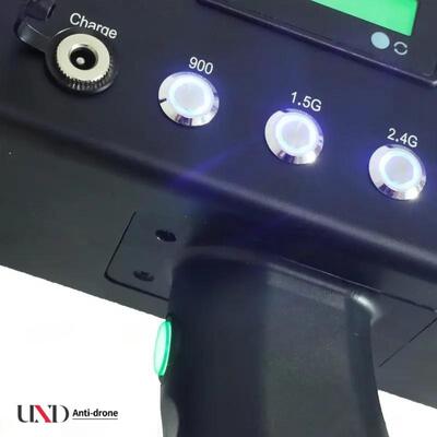 Portable 2km Range 5 Bands Drone Signal Jammer Anti Drone Gun for UAV Frequency Blocking