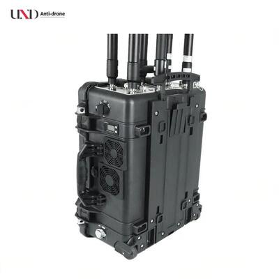 350W Power 2KM Range Anti Drone Signal System with 6 Bands UAV Jammer