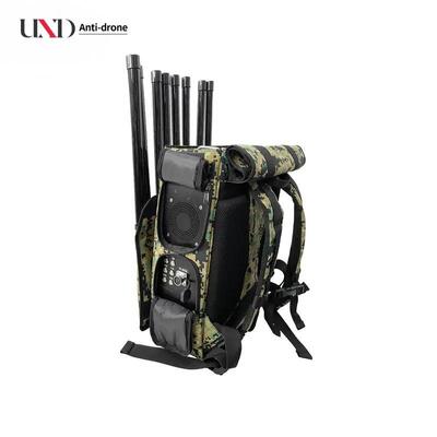 1KM Range 8 Bands UAV Jammer with 22Kg Lightweight Backpack Design for Drone Defense