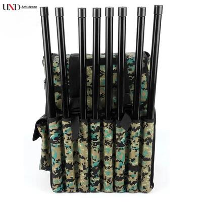 1KM Range 8 Bands UAV Jammer with 22Kg Lightweight Backpack Design for Drone Defense