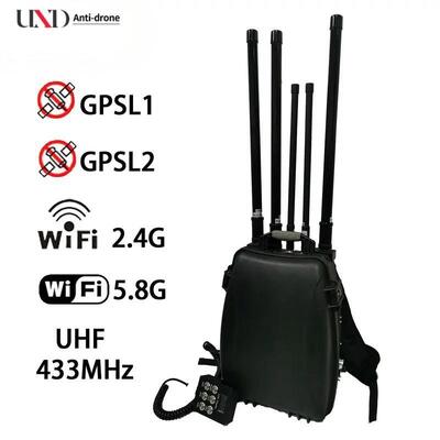 Backpack 140W Power 2km Range UAV Jammer with 2.4G 5.8G GPS Block Anti-Drone System