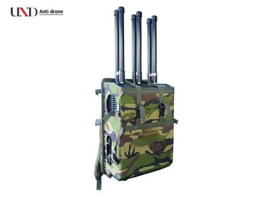 Powerful 200 Meters Range 6 Channels Manpack Jammer with 90W Output Power for Military Security Force