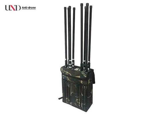 Tactical Manpack Drone Jammer with 360 Degree Protection 250W Output Power and 5 Frequency Bands