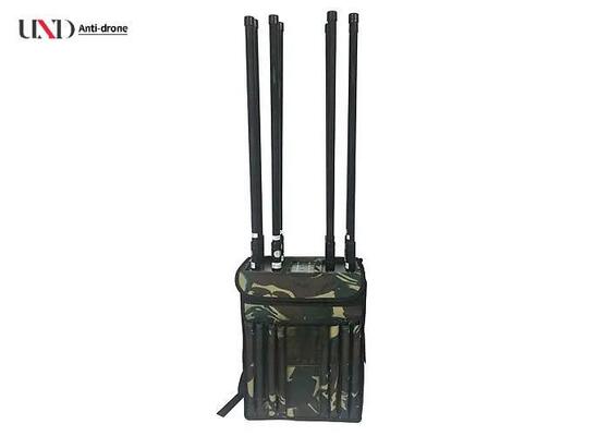 Military Grade Six Band Manpack Jammer with 90W Output Power for RCIEDs and Drone Jamming