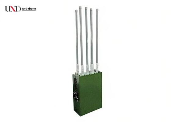 Portable 75W Power 6 Band Frequency UAV Jammer with 500m Range Anti-Drone Device