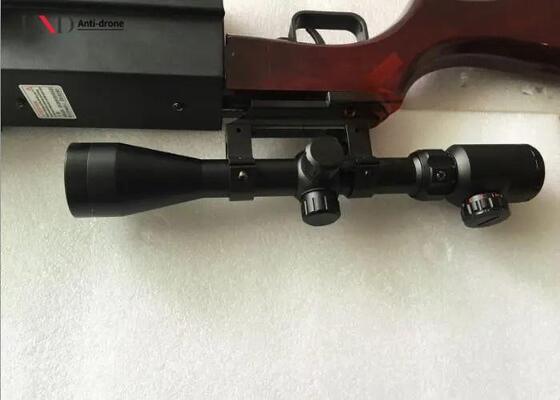 Portable Gun Design Drone Jammer with 800-1000m Jamming Range and VCO Technology for Security