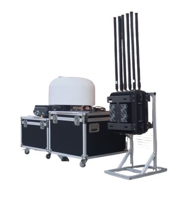 Drone Jammer with 1-5 km Detection Range and 0.5-2 km Jamming Range for Multi-Target Trajectory Tracking