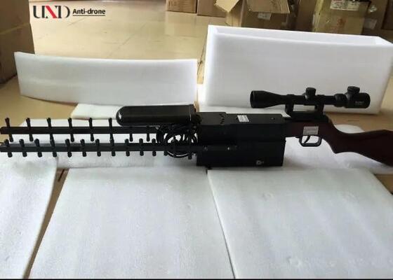 Portable 60 Watt Drone Jammer with 800m Range and 2.4G 5.8G GPS Glonass Anti UAV Jammer