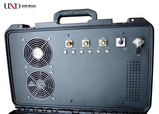 54 Watt Drone Signal Jammer with 1.5 Km Long Distance and Directional Antennas for UAV Control