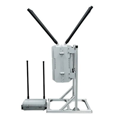 8 Band High Power 550W Drone Jammer with 1000-2000m Range Anti-Drone System UAV Countermeasure
