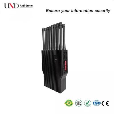 16 Antenna Portable Signal Jammer with 10-30m Radius and Multi-Band Coverage for Cell Phone GPS Bluetooth VHF UHF